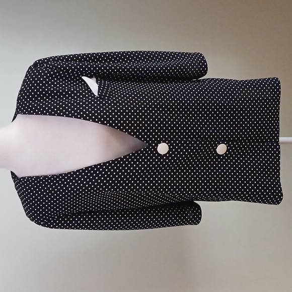 2/$15 Anne Scott Vintage Polka Dot Jacket Top - Picture 1 of 5